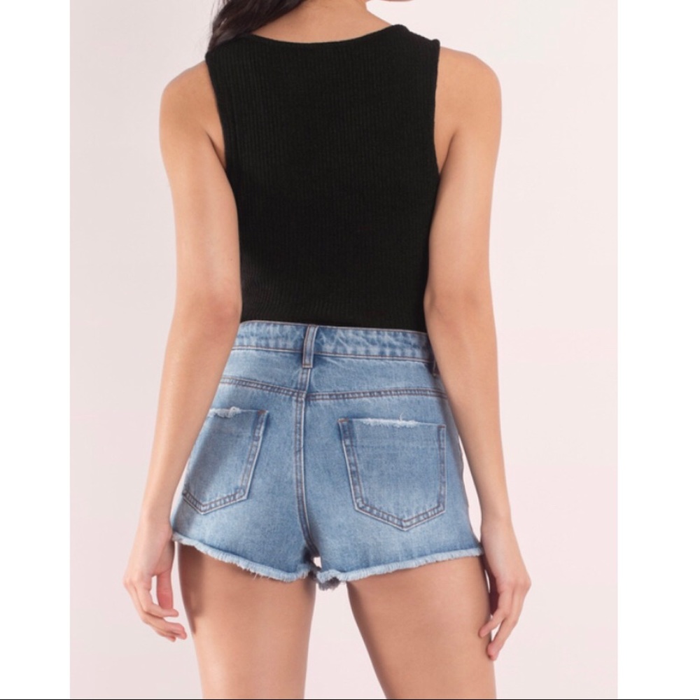 Lace Up Ribbed Bodysuit XS - Picture 4 of 4